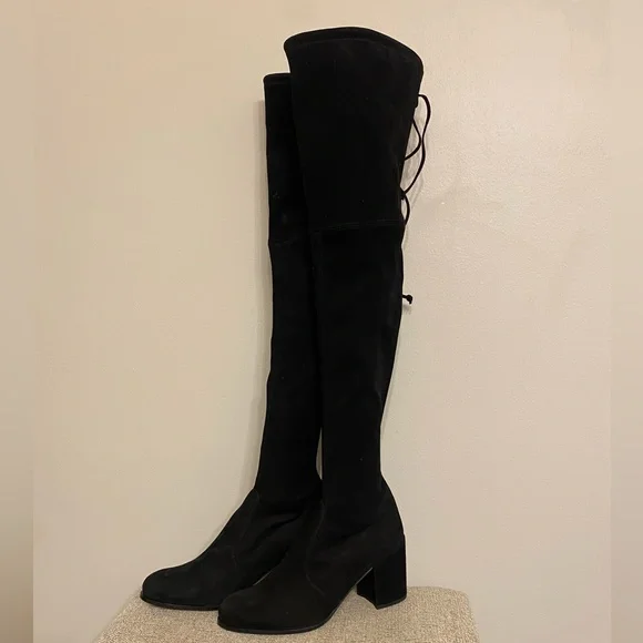 $995 STUART WEITZMAN TIELAND OVER-THE-KNEE BOOTS - Picture 8 of 16